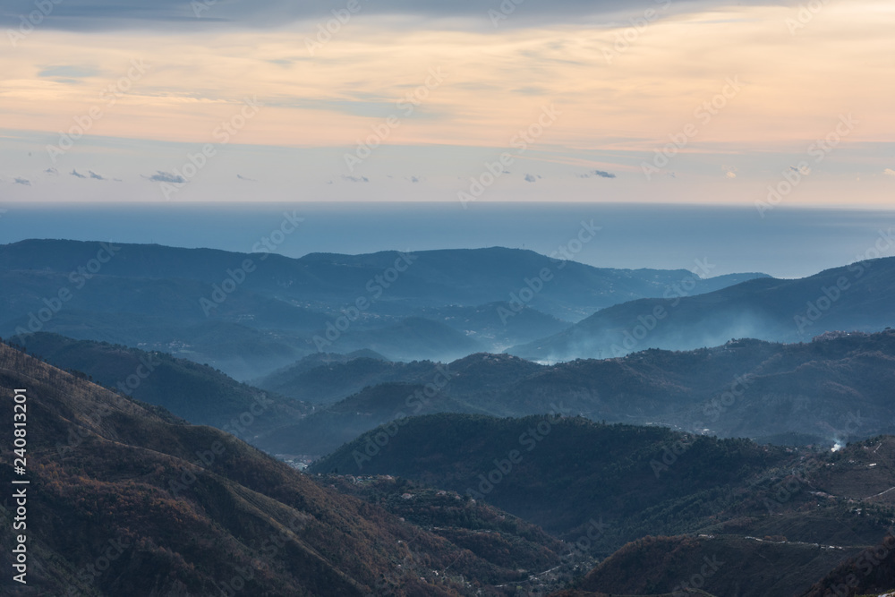 Obraz premium Landscape of the South of France, French Alps, Natural Park Mercantour France