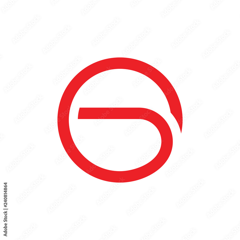 letter g curves circle lines geometric logo letter g curves circle lines geometric logo