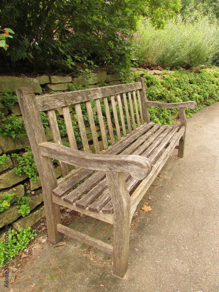 Empty bench in the park