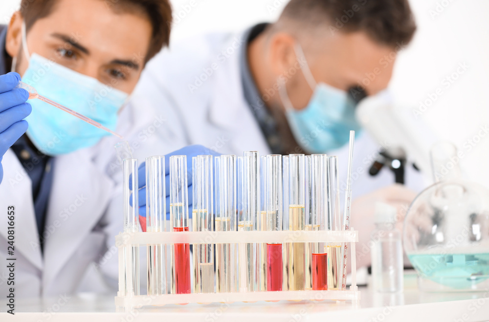 Scientists working in laboratory. Research and analysis Scientists working in laboratory. Research and analysis