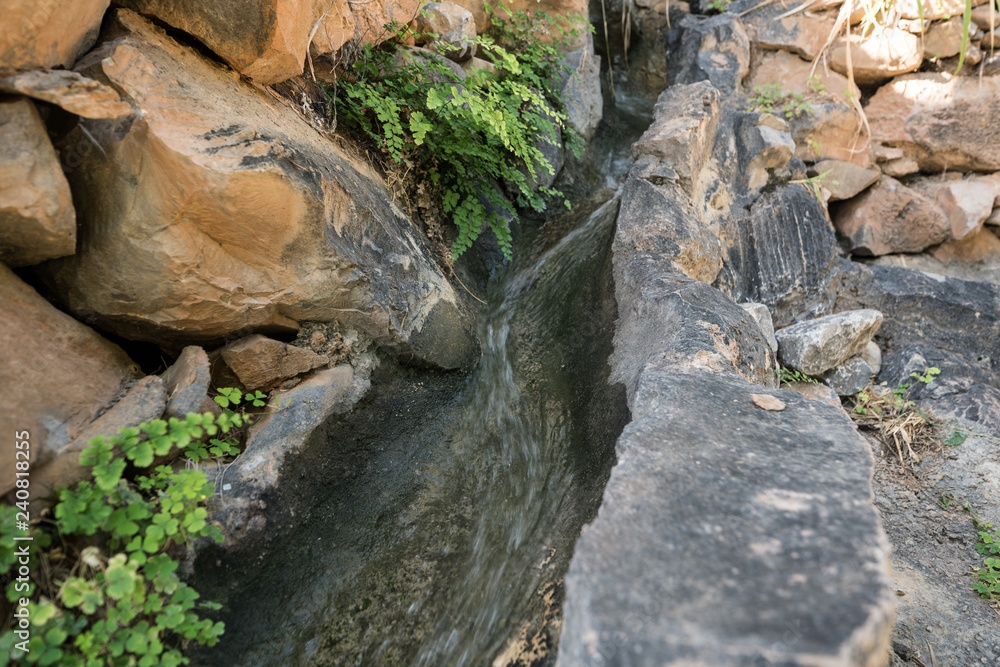 Falaj irrigation system in Oman