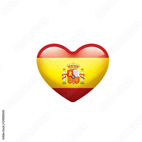 spain flag, vector illustration on a white background