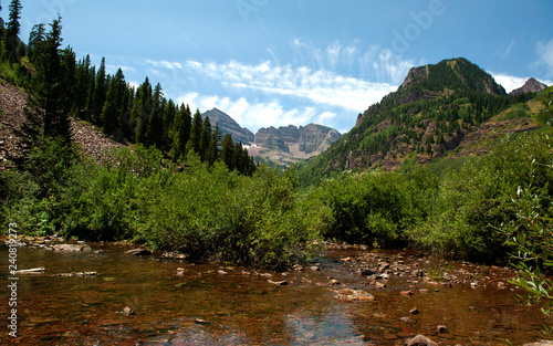 River near mountains