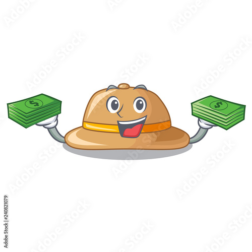 With money cork het located in table chacter