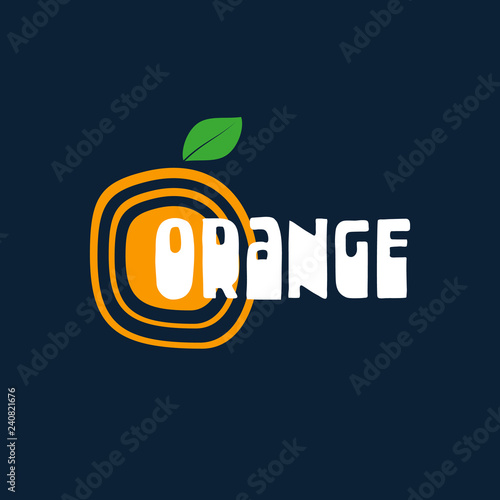Orange logo. Vector design