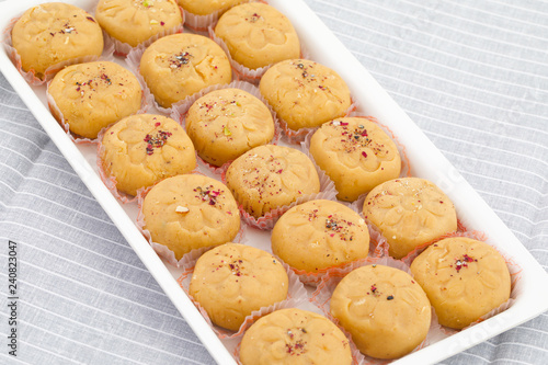 Wallpaper Mural Indian Most Popular Sweet Food Variety of Peda Also Called Pedha, Peday or Pera Made By Milk, Khoya, Saffron or Other Flavours. It's a Popular Festival Food From India Torontodigital.ca