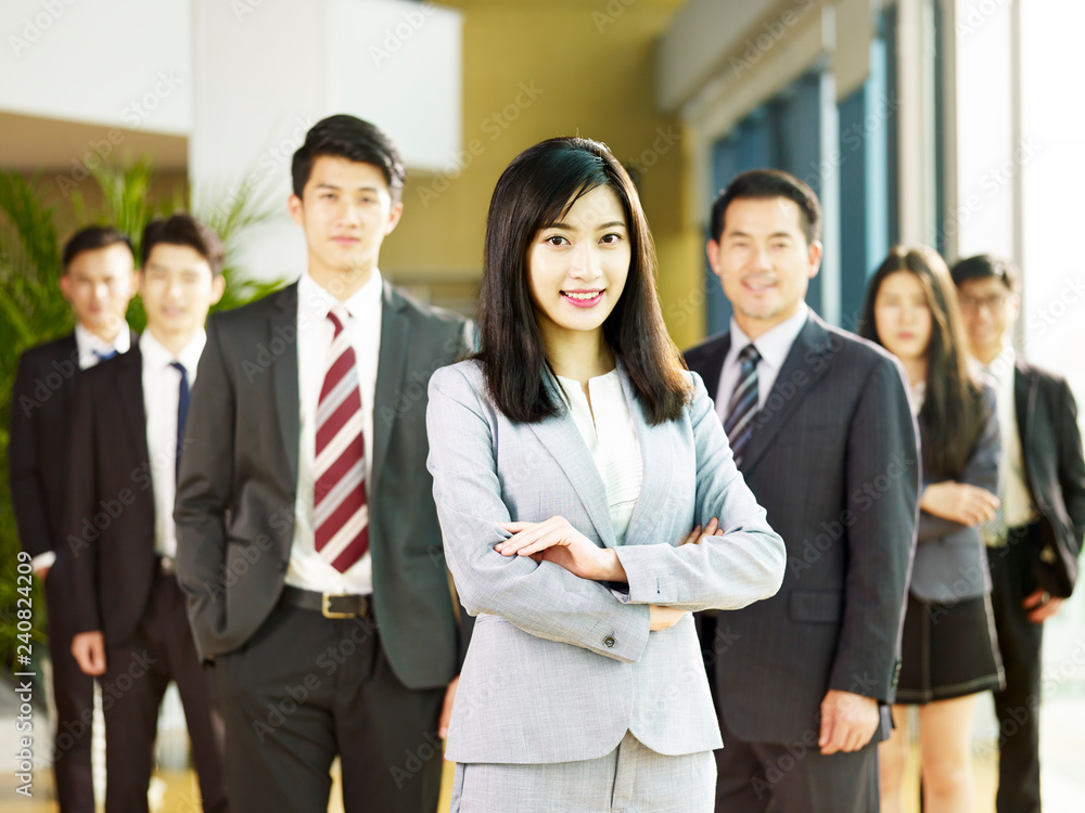 portrait of team of asian business people portrait of team of asian business people