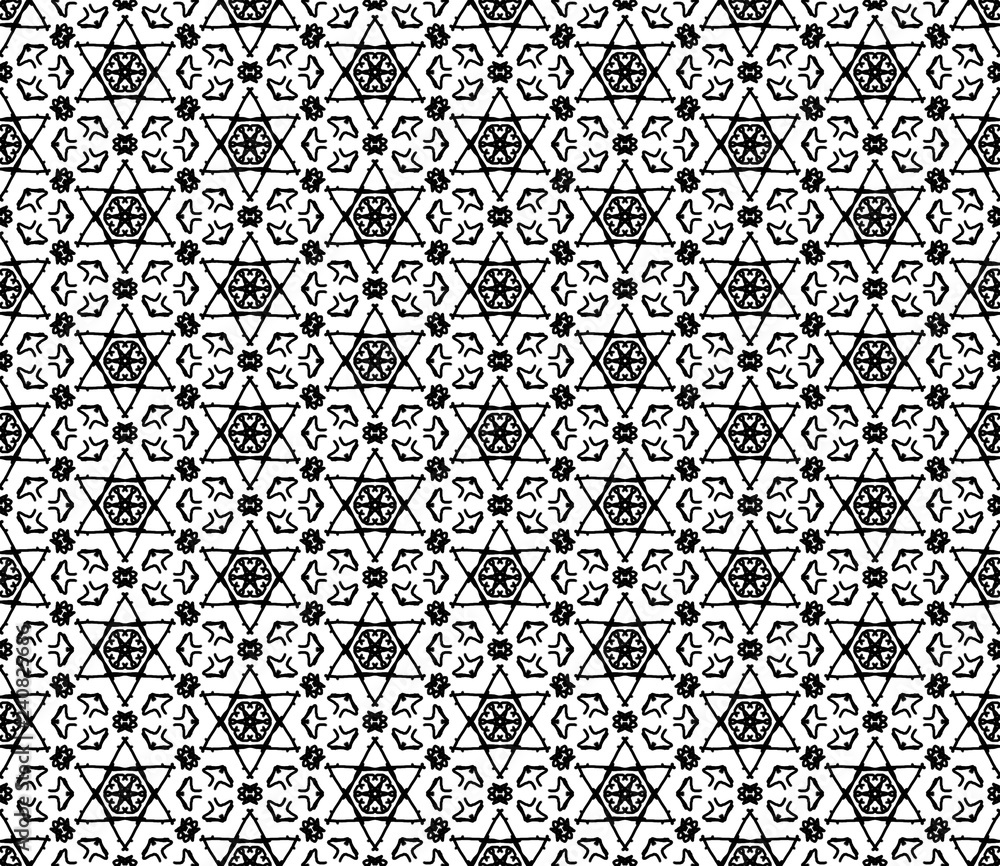 Abstract seamless kaleidoscope design background. Abstract seamless kaleidoscope design background.