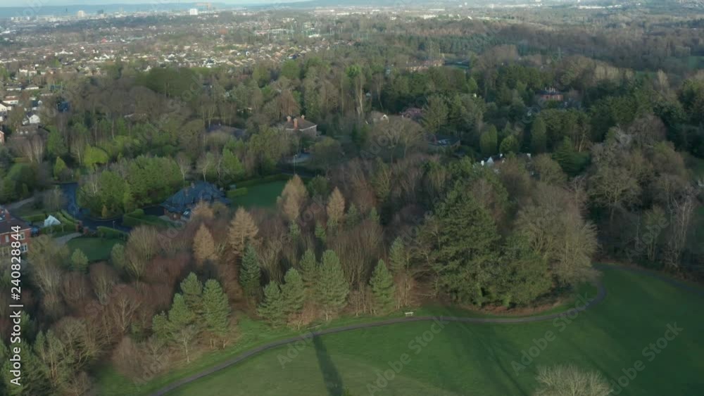 4K aerial view of flying over a beautiful countryside sunset rural landscape, Northern Ireland 4K aerial view of flying over a beautiful countryside sunset rural landscape, Northern Ireland