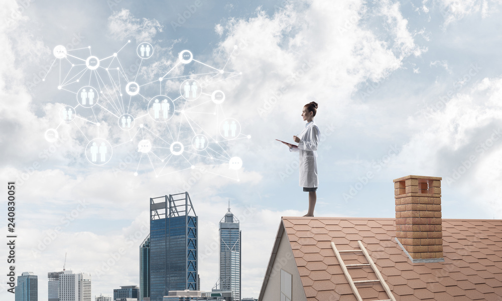 Medical industry connected to modern technologies Medical industry connected to modern technologies