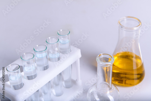 Science laboratory research and equipment chemistry experiment