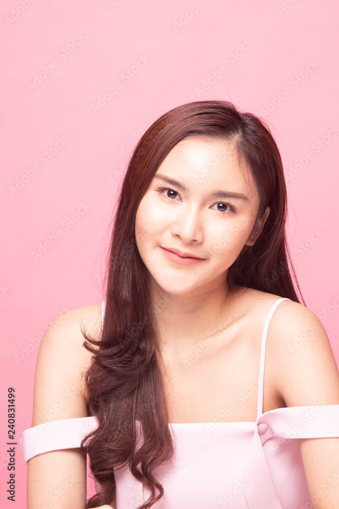 Portrait of beautiful young Asian woman. Portrait of beautiful young Asian woman.