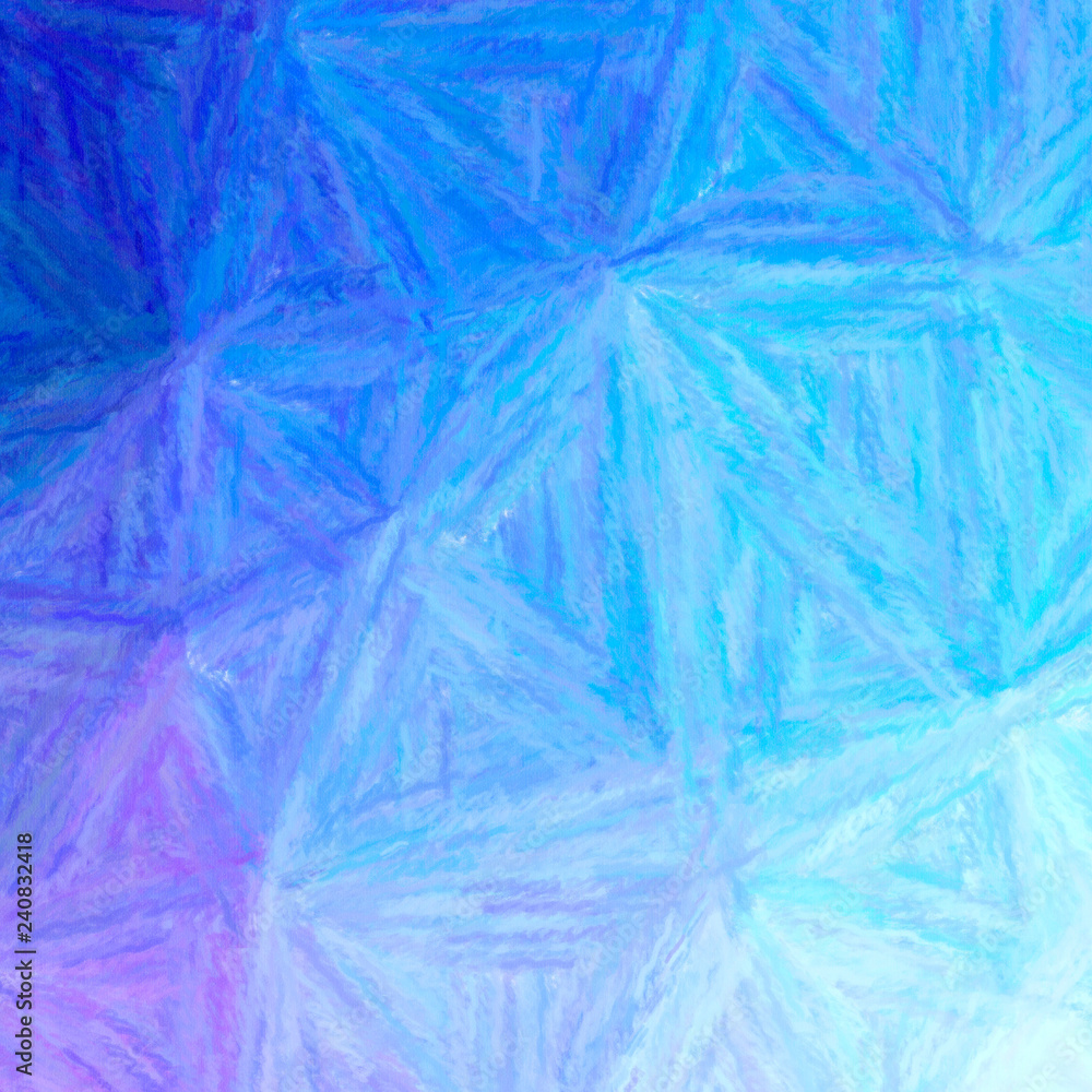 Obraz premium Illustration of abstract Blue And Purple Long Brush Strokes Pastel Square background.