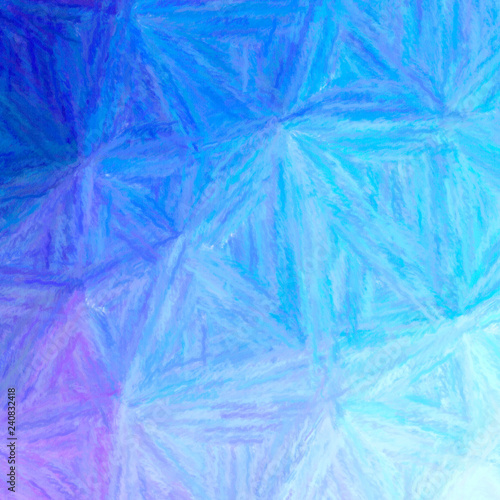 Illustration of abstract Blue And Purple Long Brush Strokes Pastel Square background.