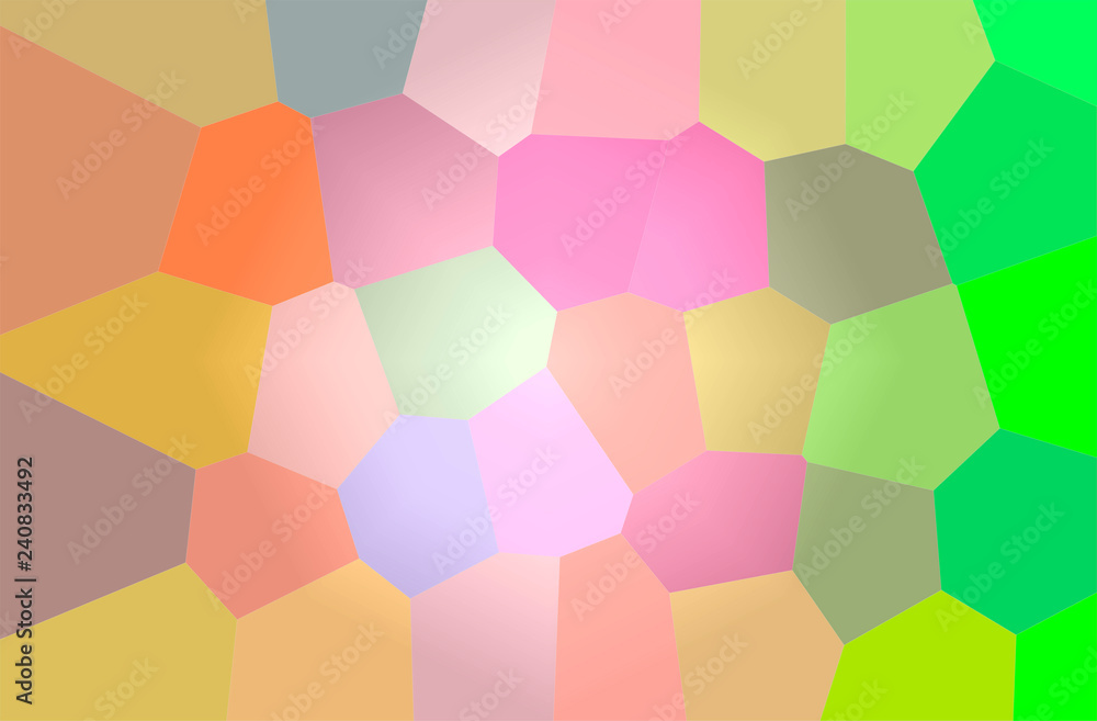 Illustration of abstract Green, Pink, Blue And Red Giant Hexagon Horizontal background. Illustration of abstract Green, Pink, Blue And Red Giant Hexagon Horizontal background.