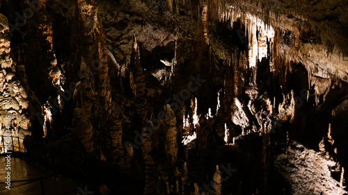 Interior of Postojna cave aka Postojnska jama, Slovenia