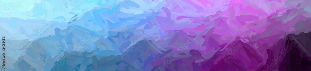 Illustration of abstract Purple And Gray Impressionist Impasto Banner background.