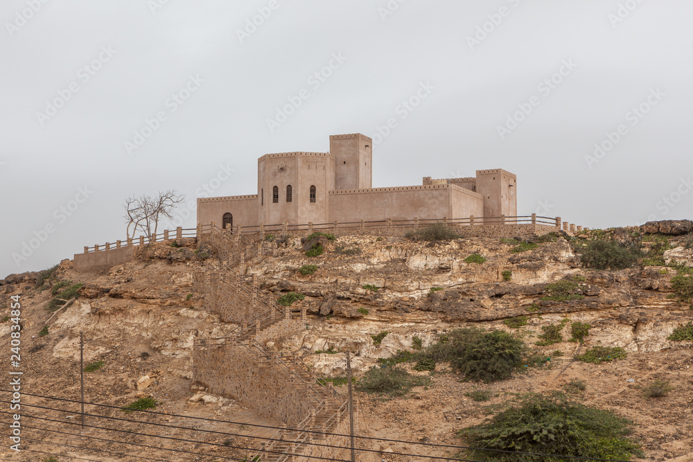 Fort on hill in Taqah, near Salalah, Dhofar Province, Oman