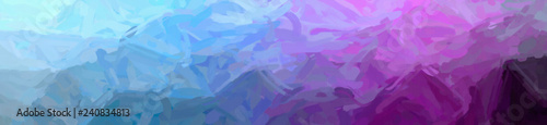 Illustration of abstract Purple And Gray Impressionist Impasto Banner background.