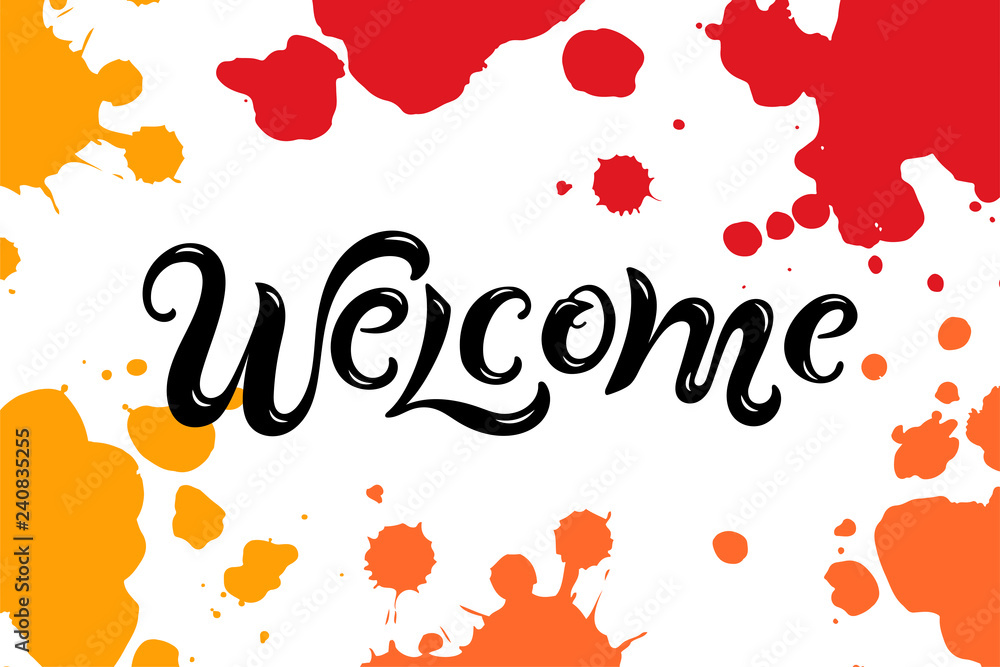 Bright Welcome Home Lettering 126472 Vector Art at Vecteezy