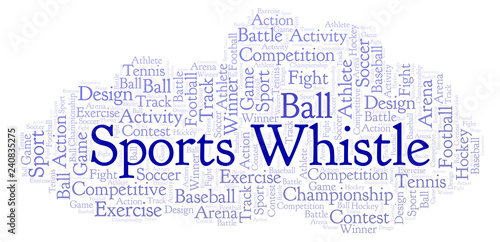 Sports Whistle word cloud.
