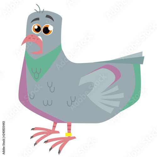 bird with a sign