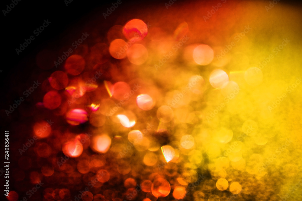 Red yellow glitter lights bokeh Red yellow glitter lights bokeh