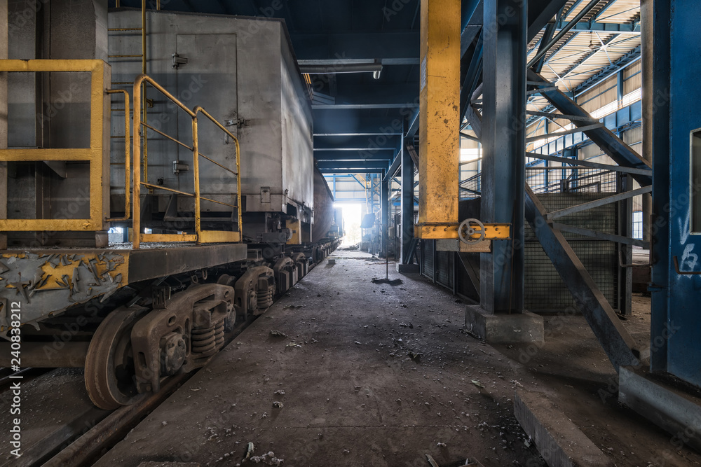 abandoned factory house building