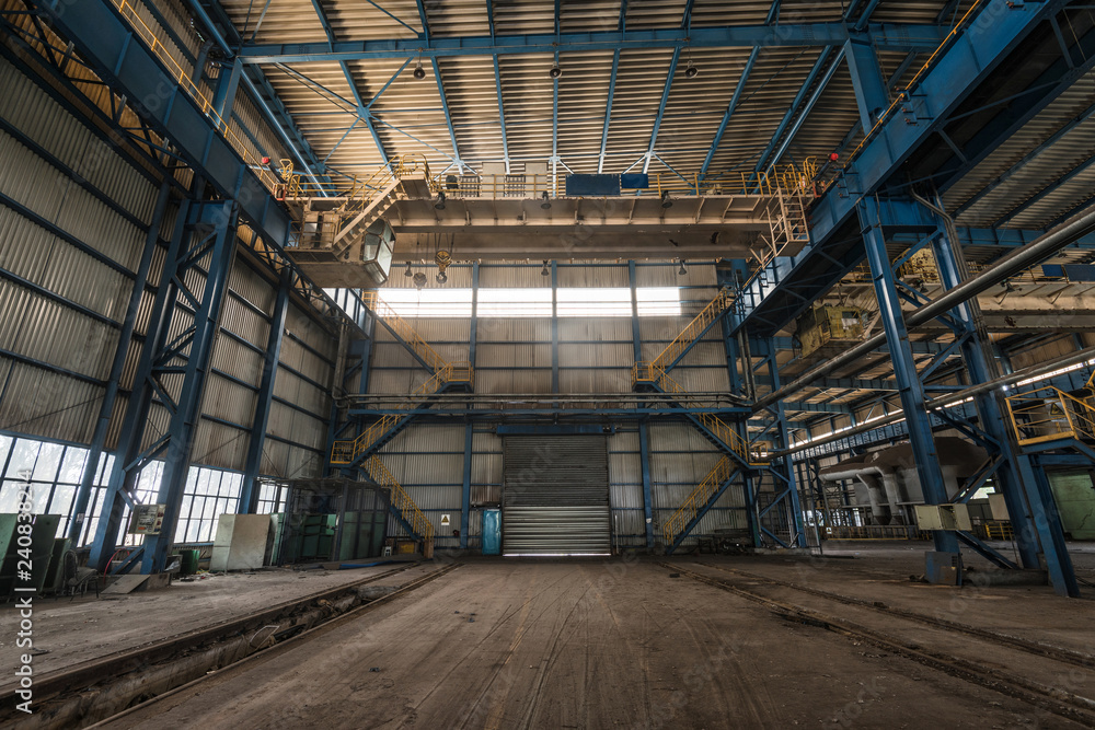 abandoned factory house building