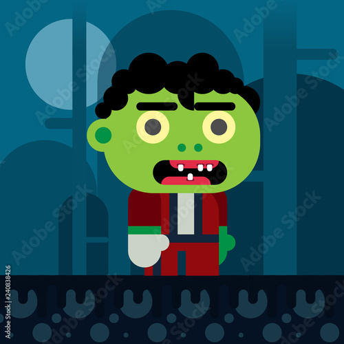 zombie en costume 