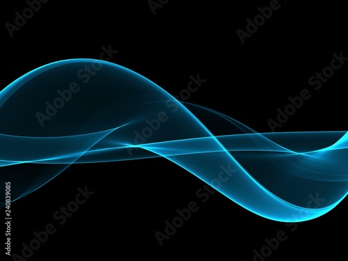 Abstract Soft Color Blue Wave Background