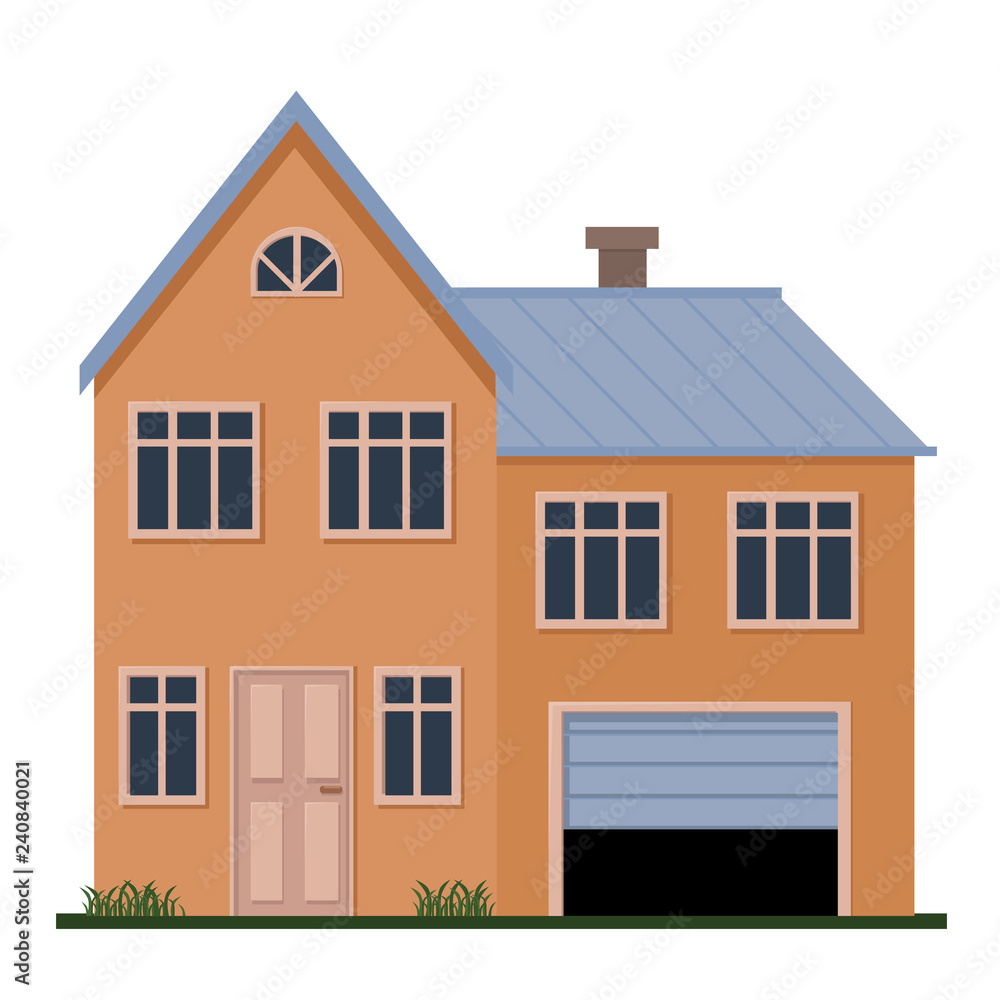 Family house vector illustration