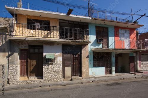 Partially renovated house in Santiago de Cuba in Cuba