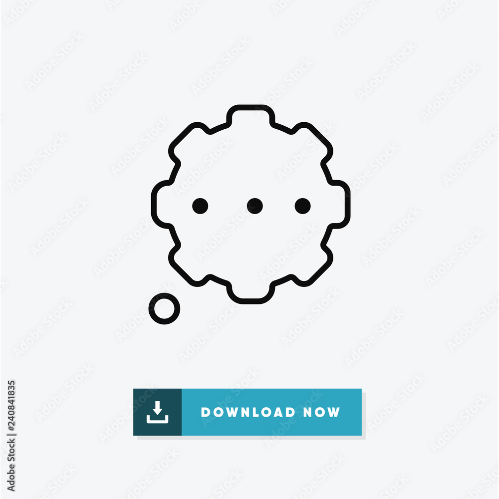 Thought bubble vector icon Thought bubble vector icon
