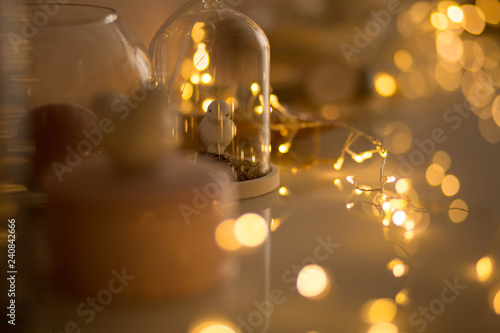 twinkling Christmas lights