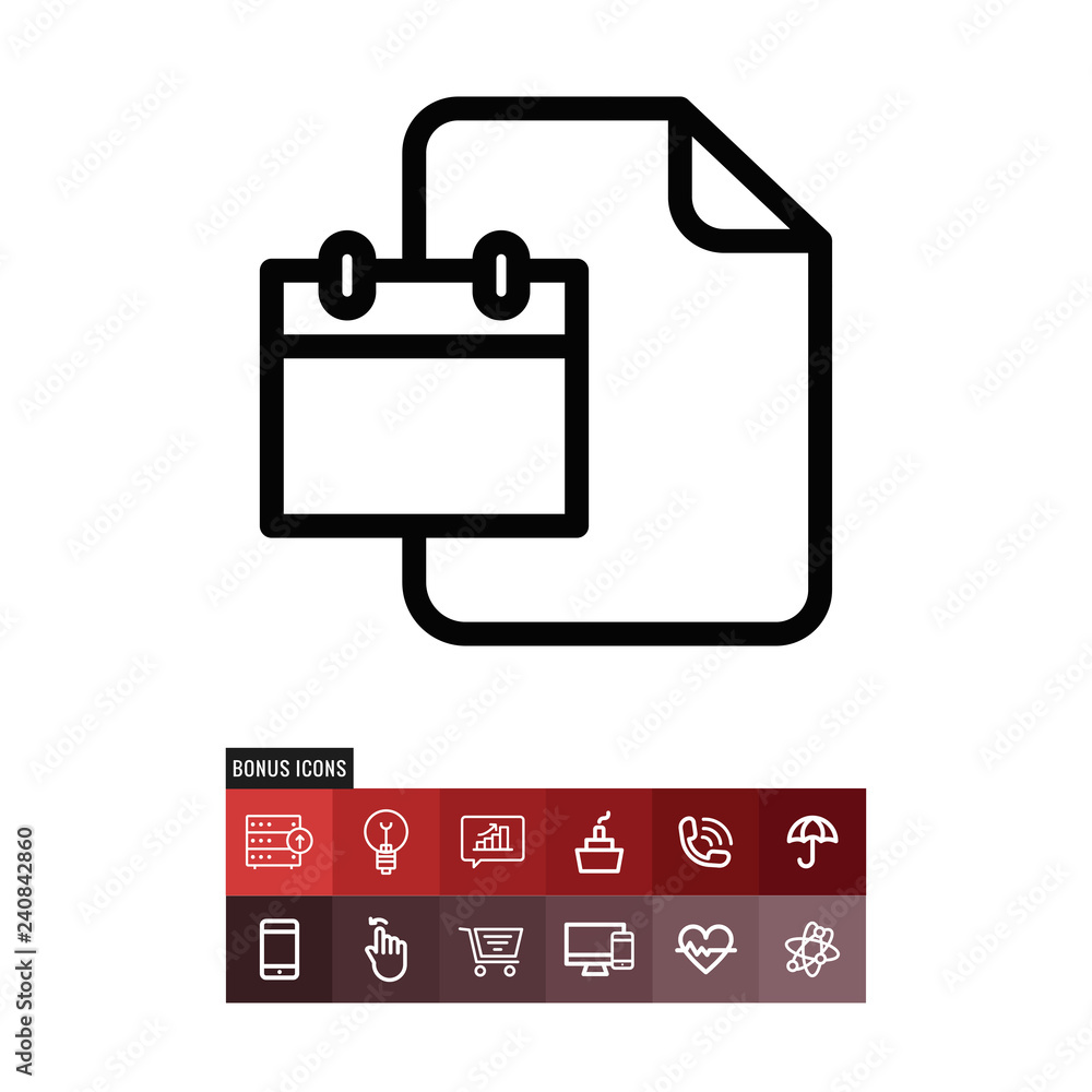 Schedule vector icon Schedule vector icon