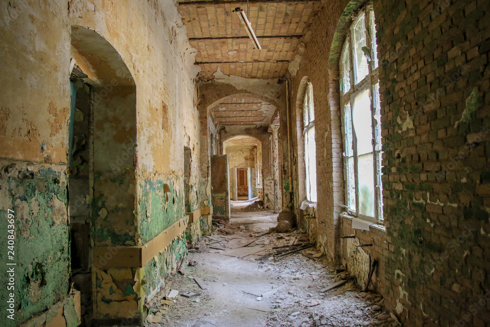 Fototapeta premium Ruins of Beelitz-Heilstätten Lost place Berlin Brandenburg;