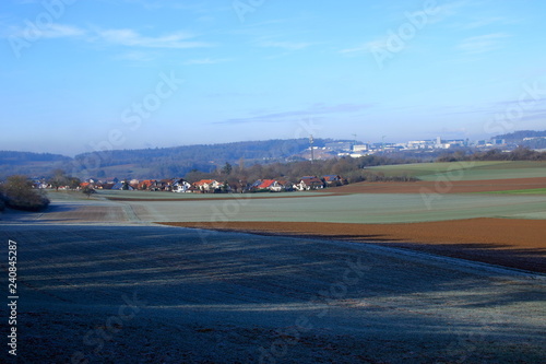 Blick über das Heckengäu auf die GemeindeFlacht im Landkreis Böblingen