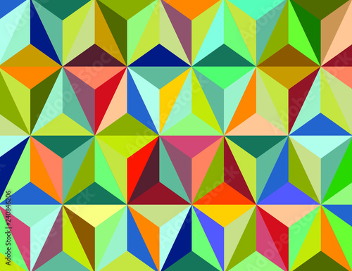 Cheerful pastel triangle for project every day vector
