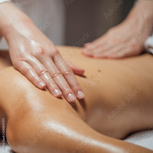 Woman Enjoying Back Massage