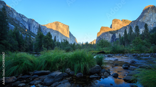 panorama with El Captiran In Yosemite national park