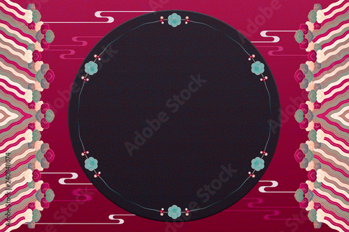 Elegant scarlet red background
