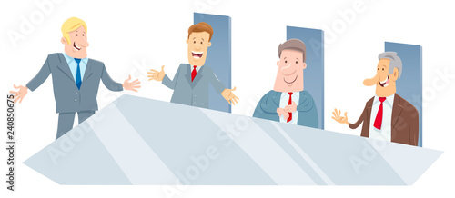 board of directors cartoon illustration