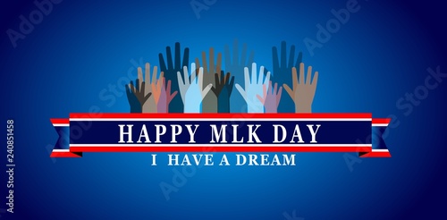 Martin Luther King Day illustration background