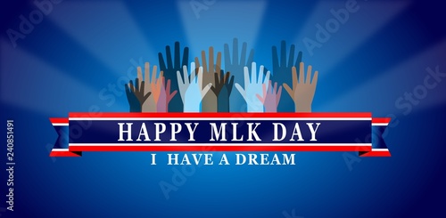 Martin Luther King Day illustration background