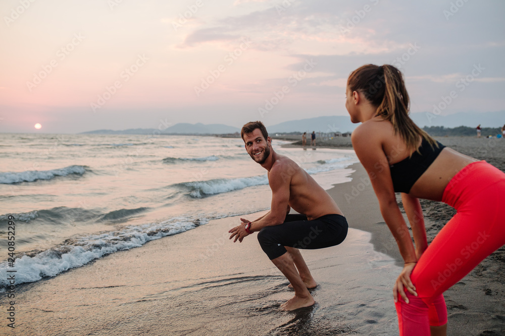 Couple Doing Training Together