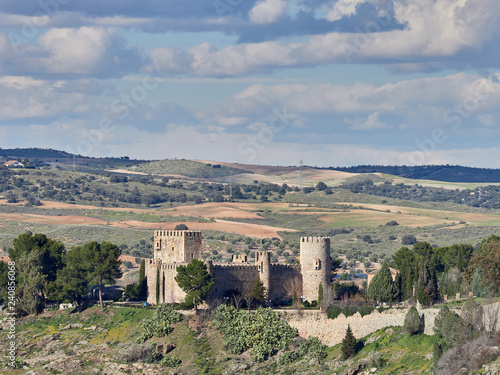 View of the castle of San Servando, next to the city of Toledo photo