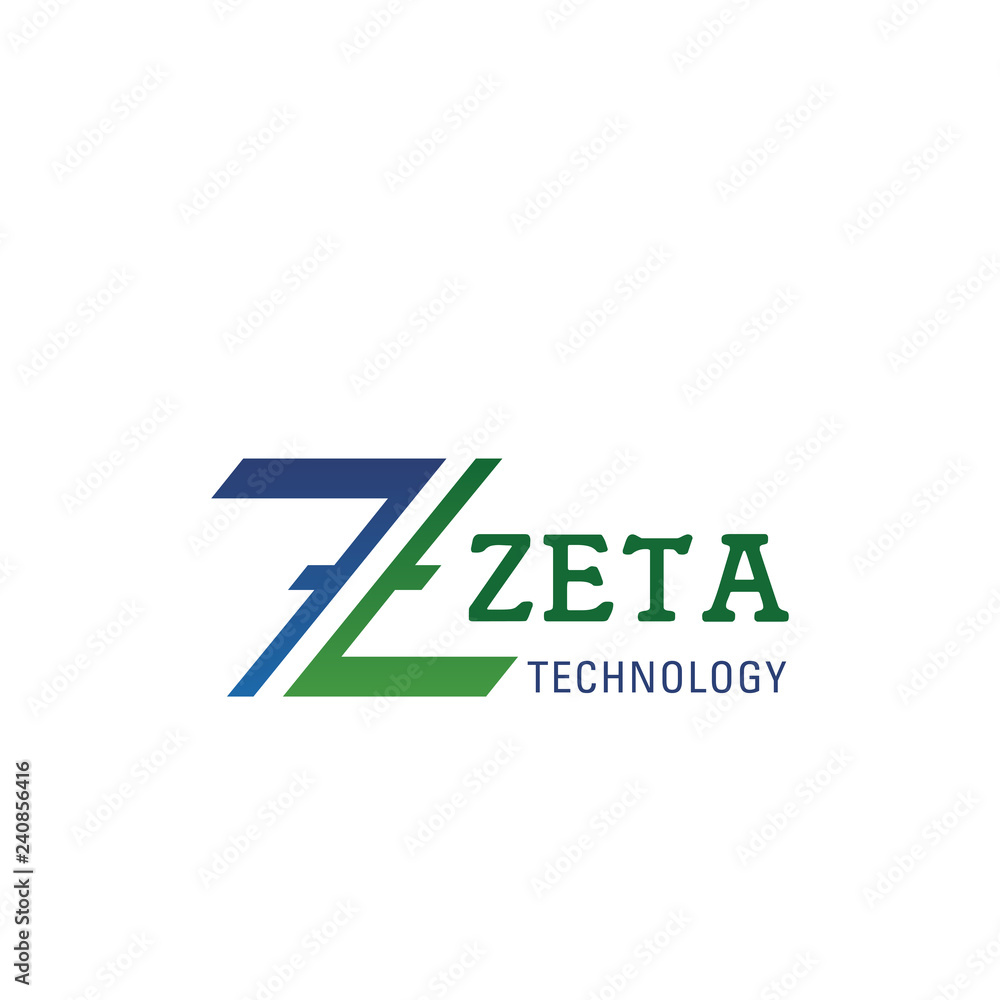Zeta technology vector letter Z icon Zeta technology vector letter Z icon