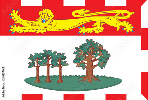 Prince Edward Island Flag vector