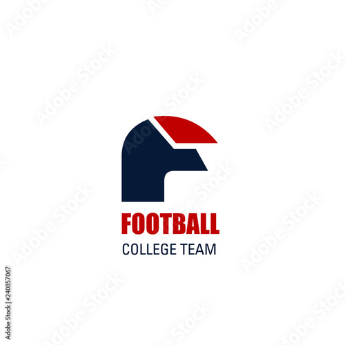 Vector sign for football college team